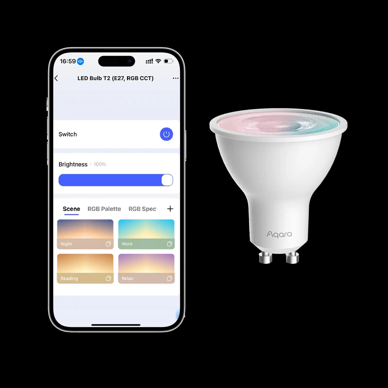 AQARA LED Bulb T2 (LB-L03D) GU10 RGB CCT Akıllı Ampul