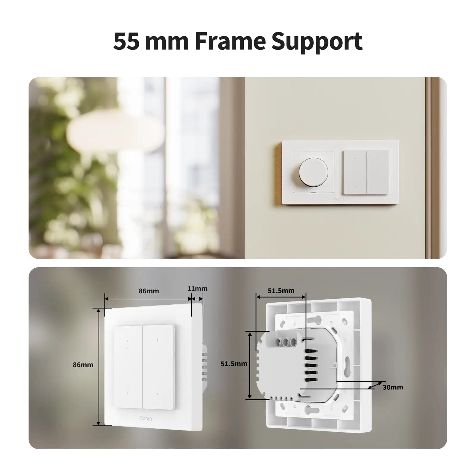Aqara Shutter Switch H2 EU (DS-K02D) Smart Curtain Switch — 5