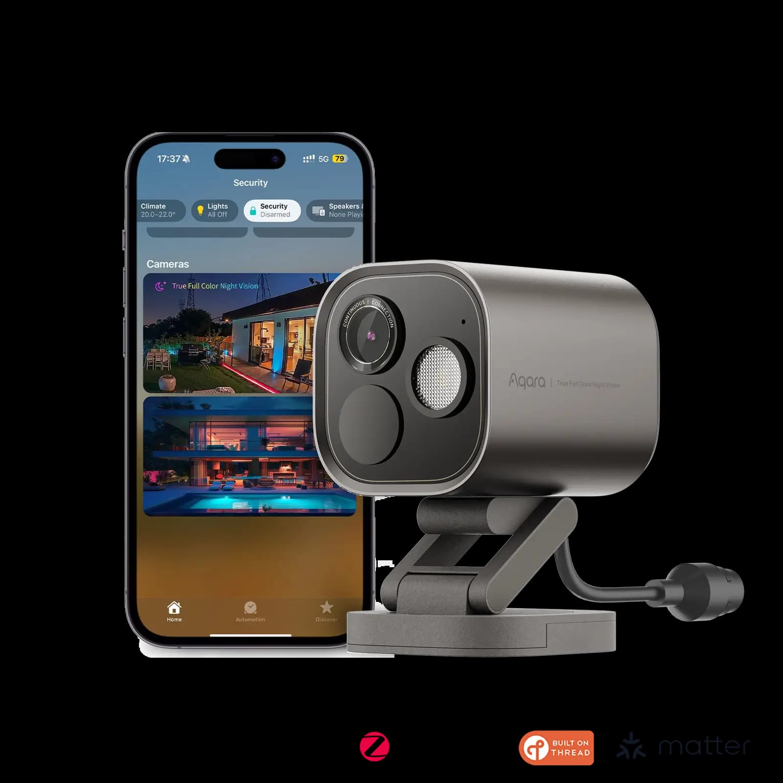 AQARA Camera Hub G5 Pro PoE Серый Тень - Умный домашний хаб