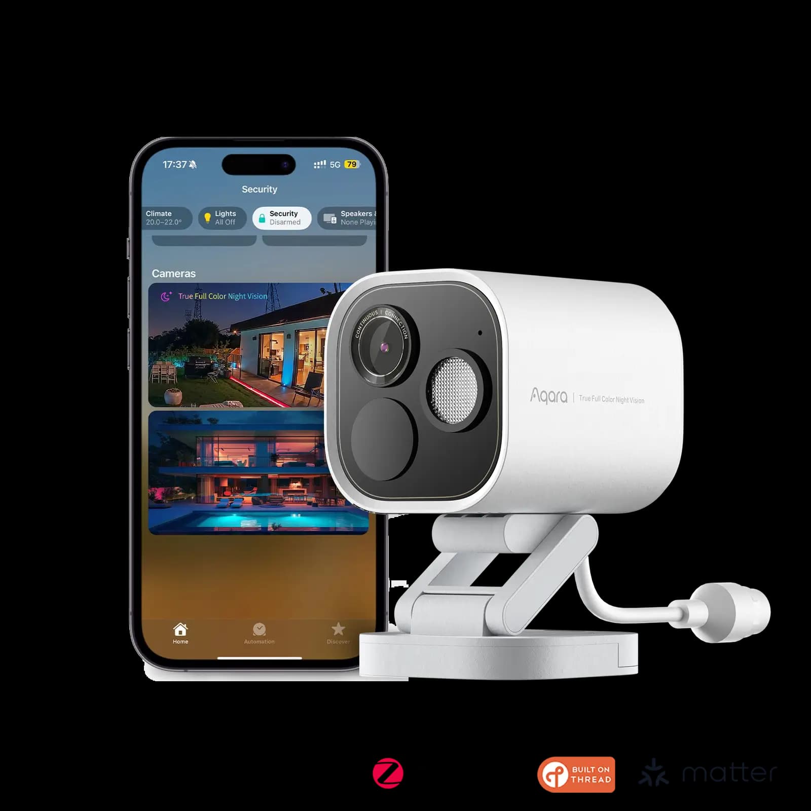 Aqara Camera Hub G5 Pro (PoE, Beyaz) - 2.6K AI Kamera ve Akıllı Ev