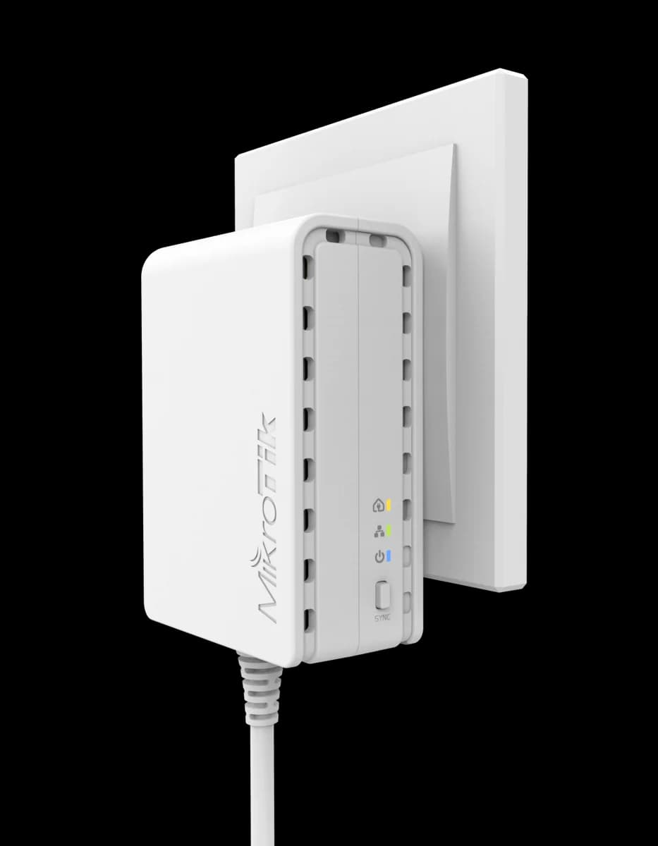 MikroTik PWR-Line 7400 PLC Adapter, 100 Mbps, microUSB — 4