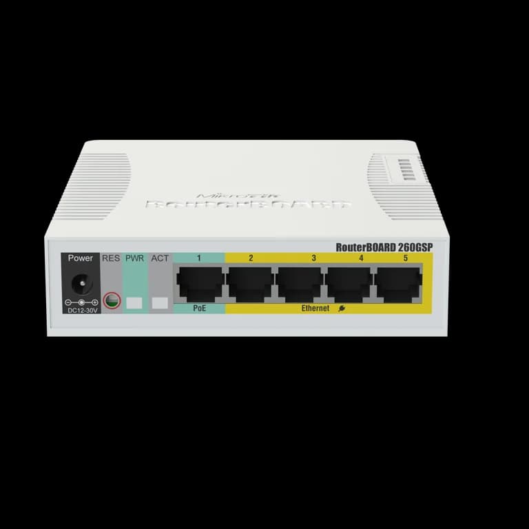 MikroTik RB260GSP (CSS106-1G-4P-1S) Yönetilebilir Gigabit Switch — 2