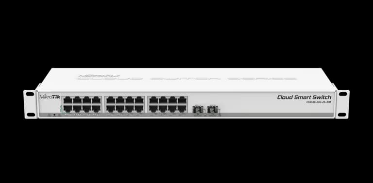 MikroTik CSS326-24G-2S+RM 24 Port Gigabit Yönetilebilir Switch