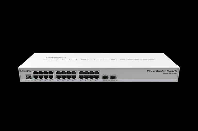MikroTik CRS326-24G-2S+RM 24-Port Gigabit Managed Switch