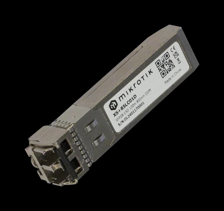 MikroTik XS+85LC01D 25G SFP28 Fiber Optic Transceiver Module — 1