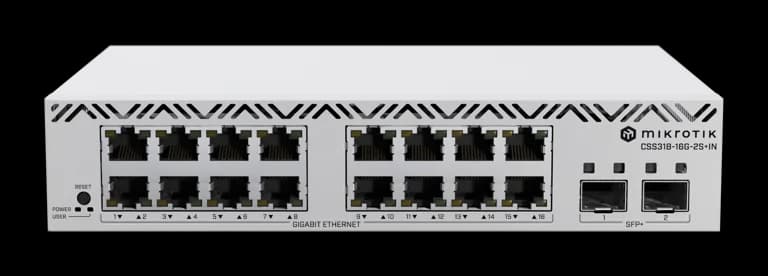 MikroTik CSS318-16G-2S+IN Yönetilebilir Gigabit Switch — 1