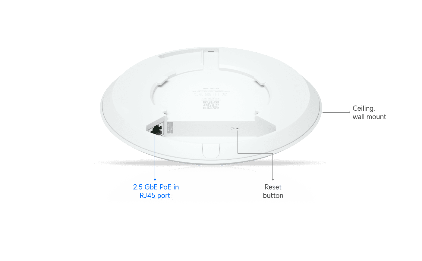 Ubiquiti U7-Lite WiFi 7 Erişim Noktası, 2.5 GbE — 4