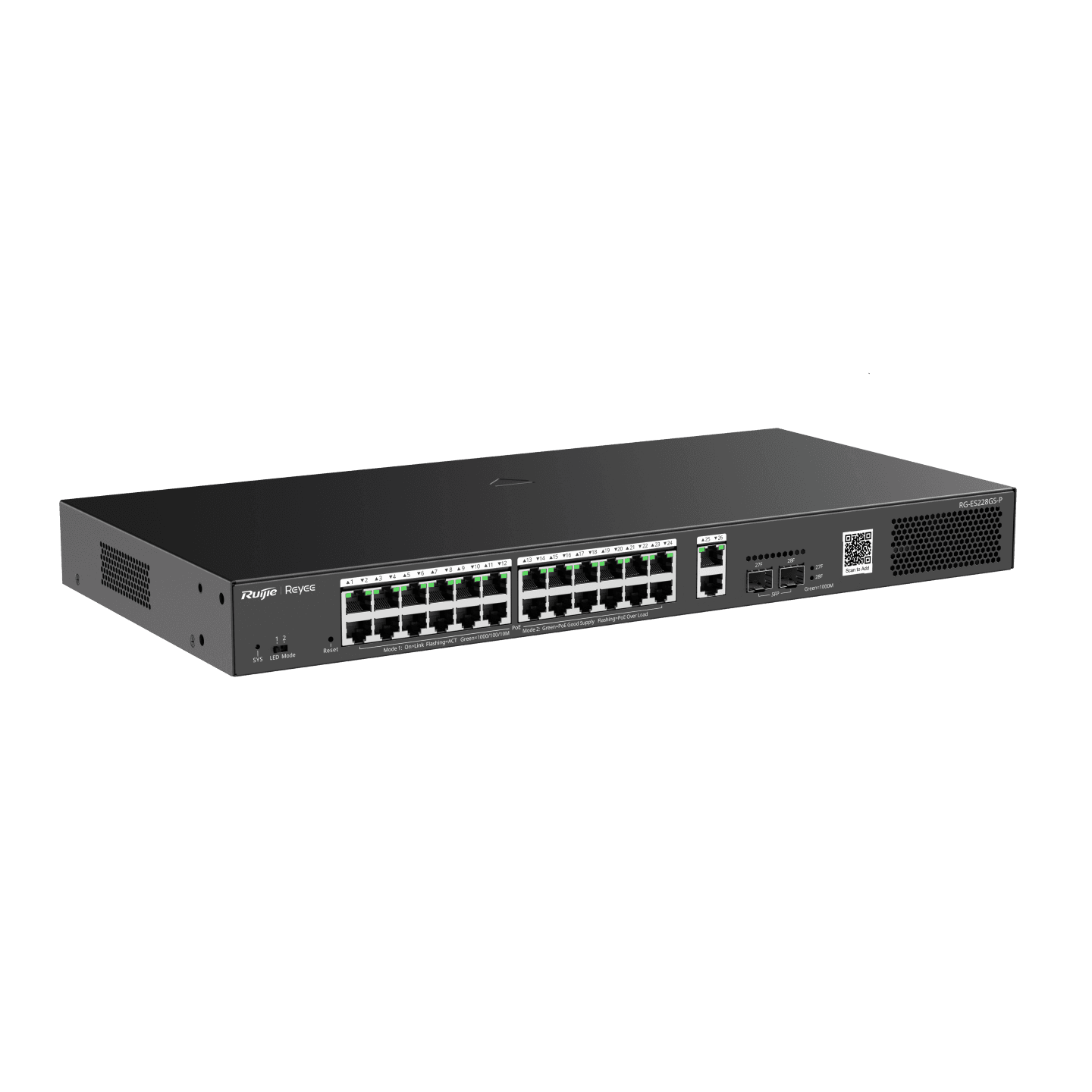 Ruijie Reyee RG-ES228GS-P 28 Port Gigabit PoE+ Yönetilebilir Switch — 3