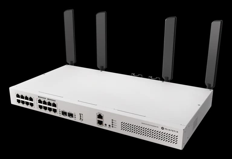 MikroTik CRS418-8P-8G-2S+5axQ2axQ-RM L3 Managed Wi-Fi 6 Switch