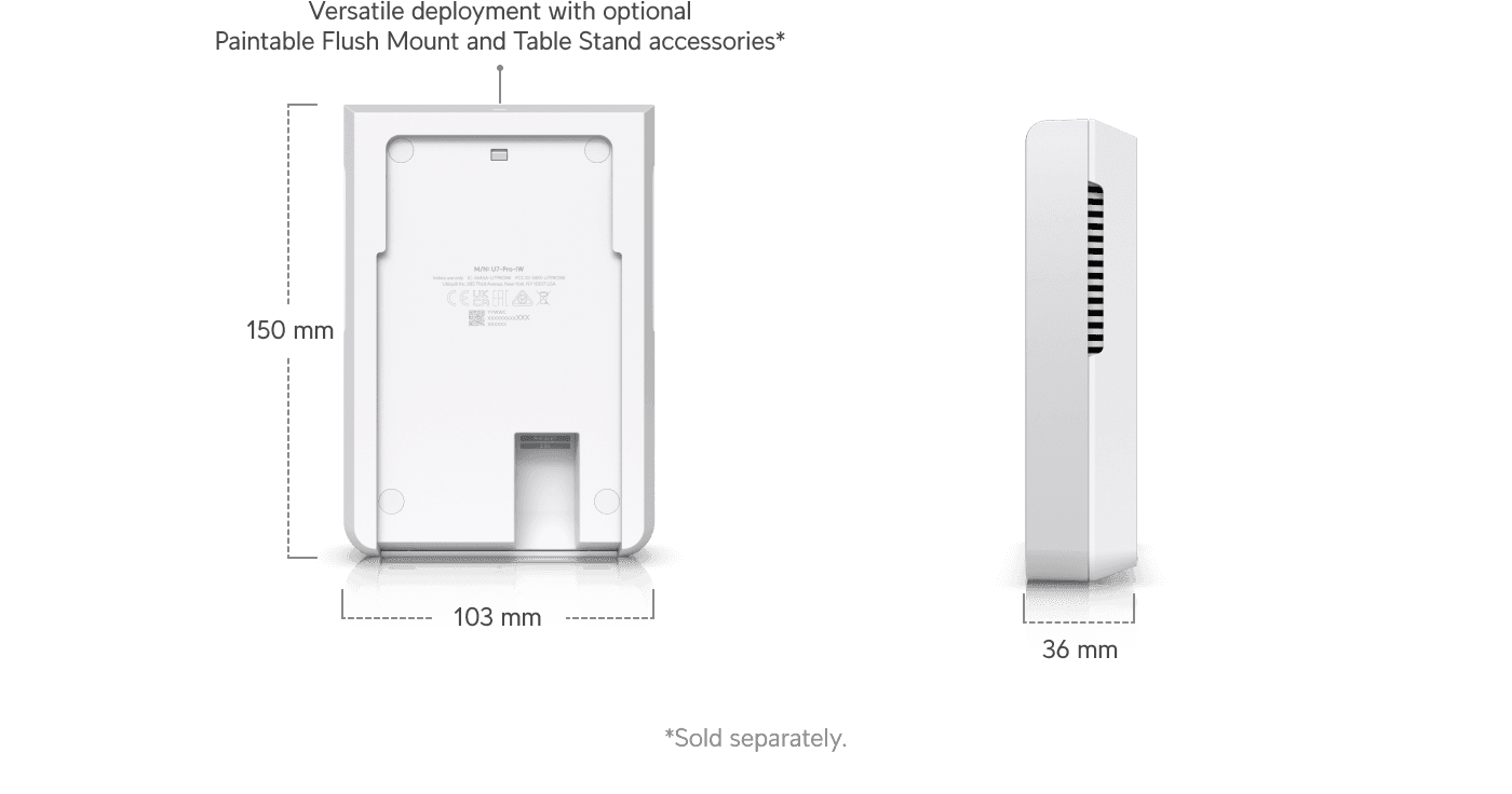 Ubiquiti U7-Pro-Wall WiFi 7 Duvar Tipi Erişim Noktası — 3