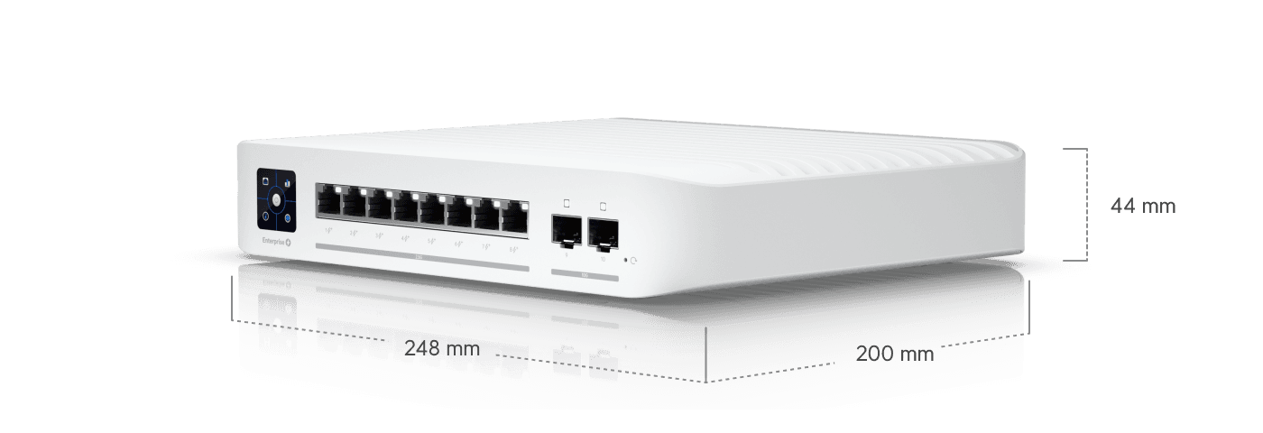 Ubiquiti USW-Enterprise-8-PoE 8-Port 2.5GbE PoE+ Managed Switch — 3