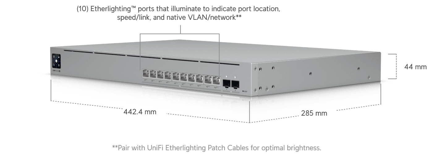 Ubiquiti USW-Pro-XG-10-PoE 10G PoE+++ Yönetilebilir Switch — 3