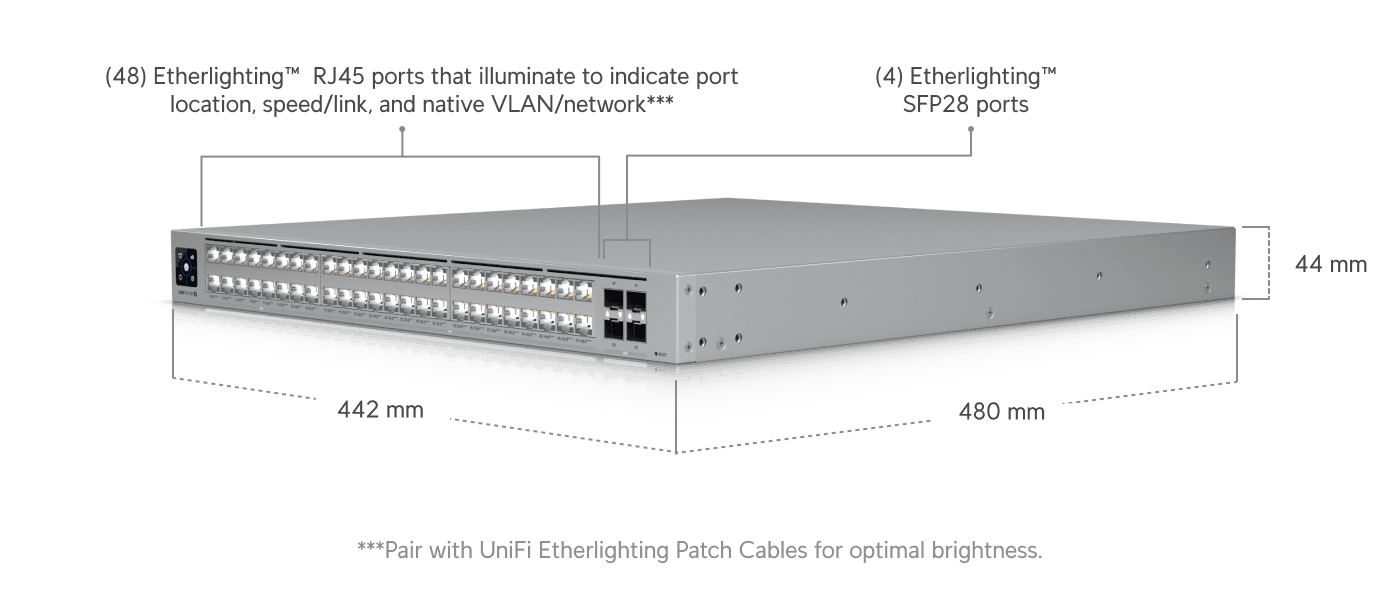 Ubiquiti USW-Pro-XG-48-PoE 48-Port PoE+++ Switch — 3