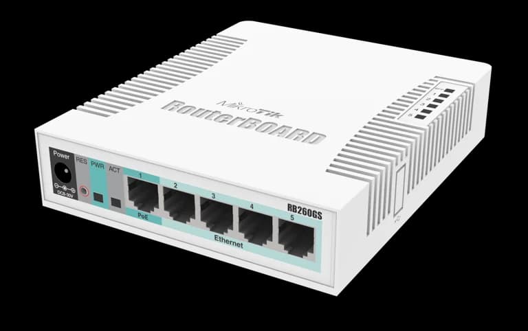 MikroTik CSS106-5G-1S (RB260GS) 5-Port Gigabit Smart Switch — 5