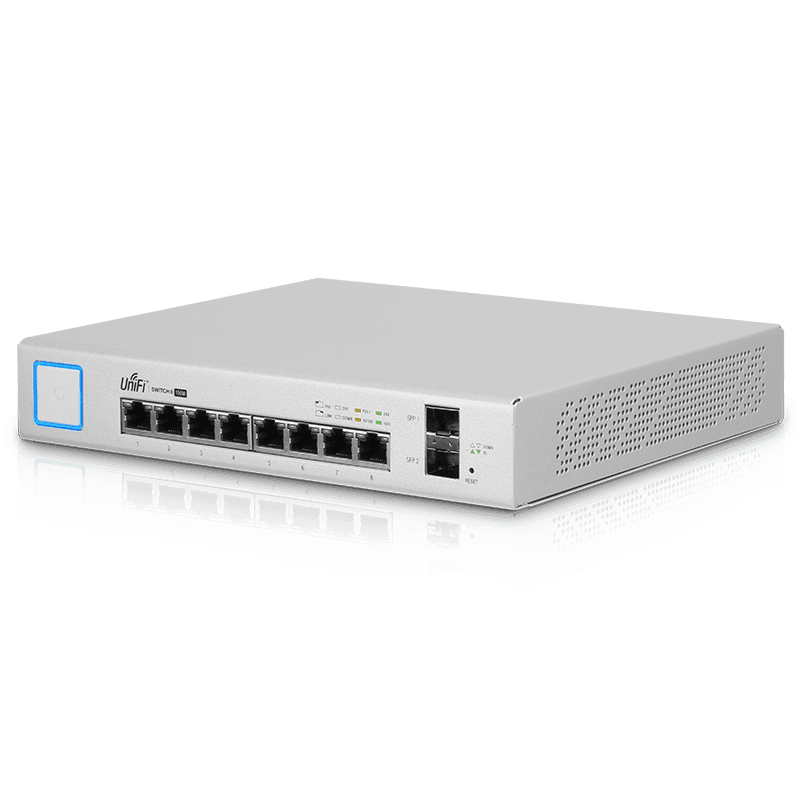 Ubiquiti US-8-150W UniFi PoE+ Managed Switch — 1