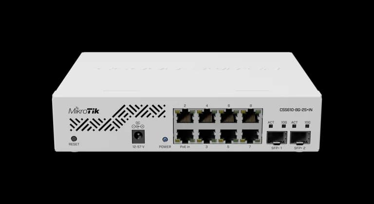 MikroTik CSS610-8G-2S+IN Cloud Smart Switch — 3