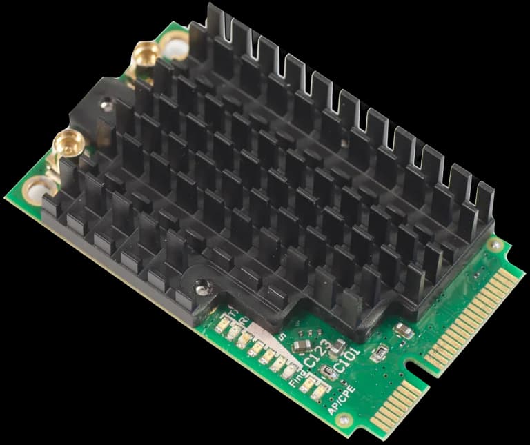 MikroTik R11e-2HPnD High Power 2.4 GHz Mini PCI-E WiFi Card — 1