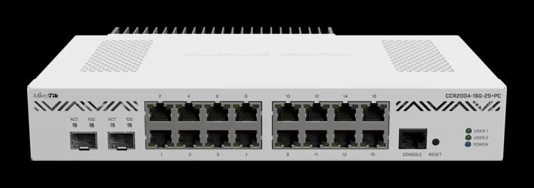 MikroTik CCR2004-16G-2S+PC Sessiz Bulut Çekirdek Yönlendirici — 1