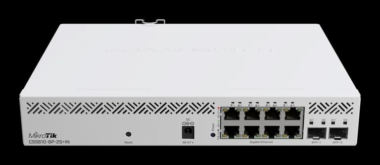 MikroTik CSS610-8P-2S+IN Yönetilebilir PoE Switch — 2
