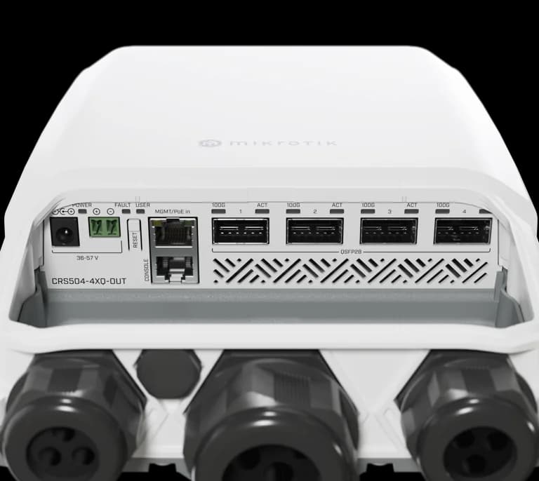 MikroTik CRS504-4XQ-OUT 100G Dış Mekan Anahtarlayıcı — 4