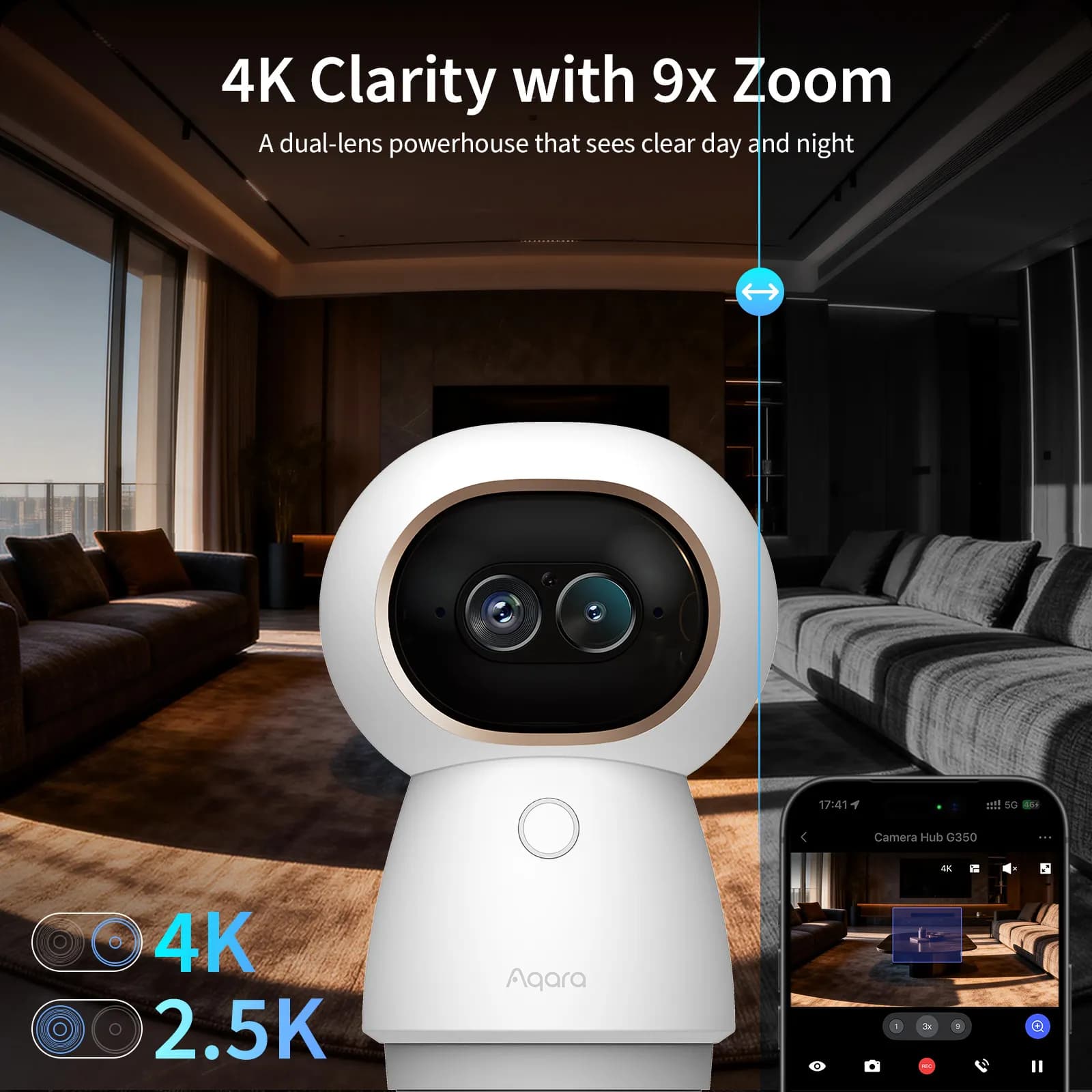 Aqara Camera Hub G350 - 4K Çift Lensli Akıllı Kamera — 2