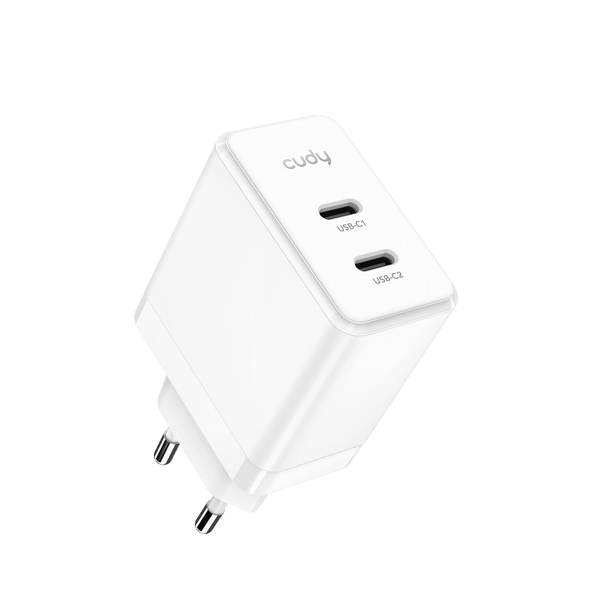 Cudy CH40EU - 2-Port 40W USB-C GaN Şarj Cihazı