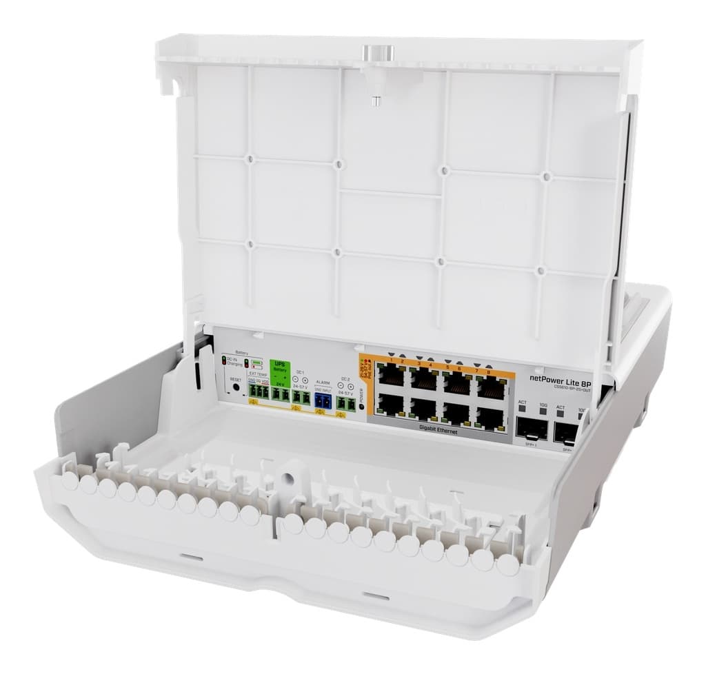 MikroTik CSS610-8P-2S+OUT netPower Lite 8P PoE Switch