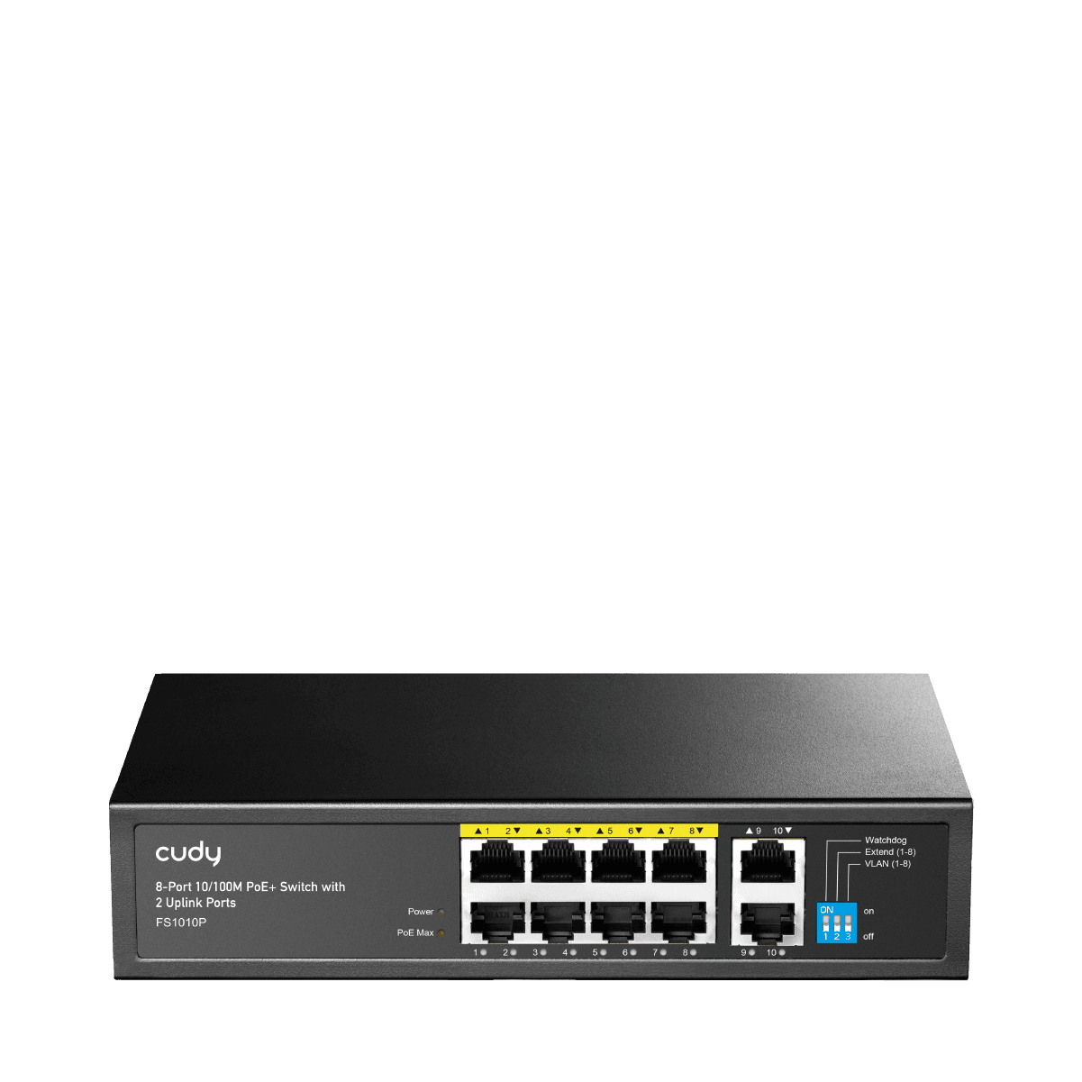 CUDY FS1010P 8-Port PoE+ Switch 120W 2 Uplink