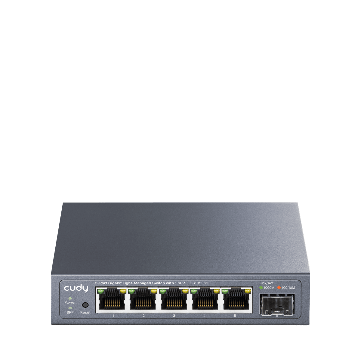 Cudy GS105ES1 - 5-Port Gigabit Light Managed Switch with 1 SFP — 1