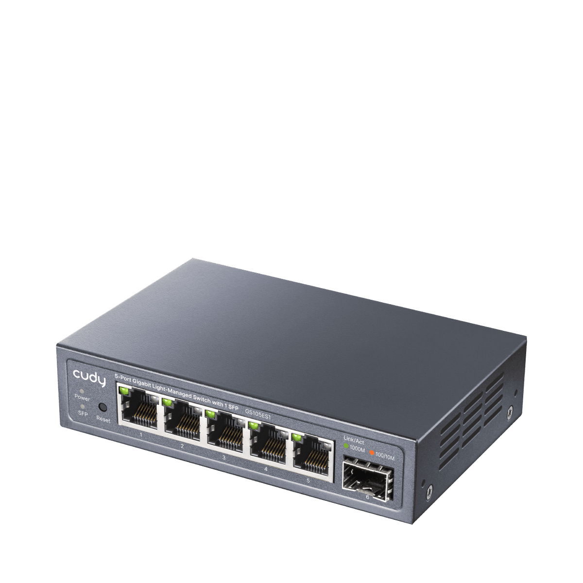 Cudy GS105ES1 - 5-Port Gigabit Light Managed Switch with 1 SFP — 2