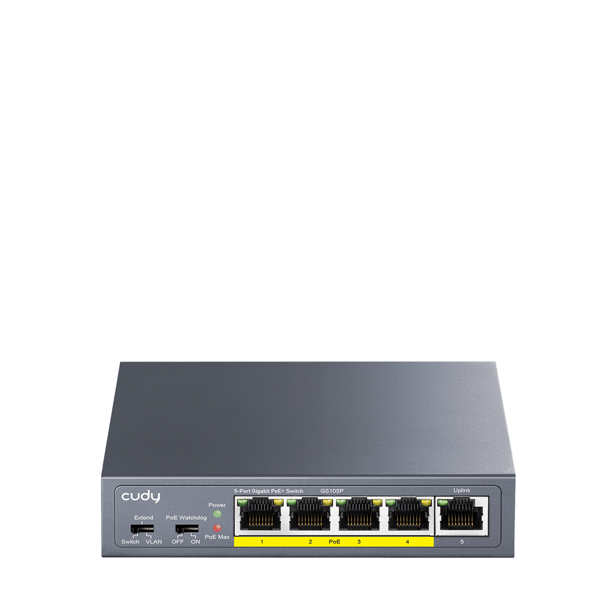 CUDY GS105P 5-Port Gigabit PoE+ Switch 36W