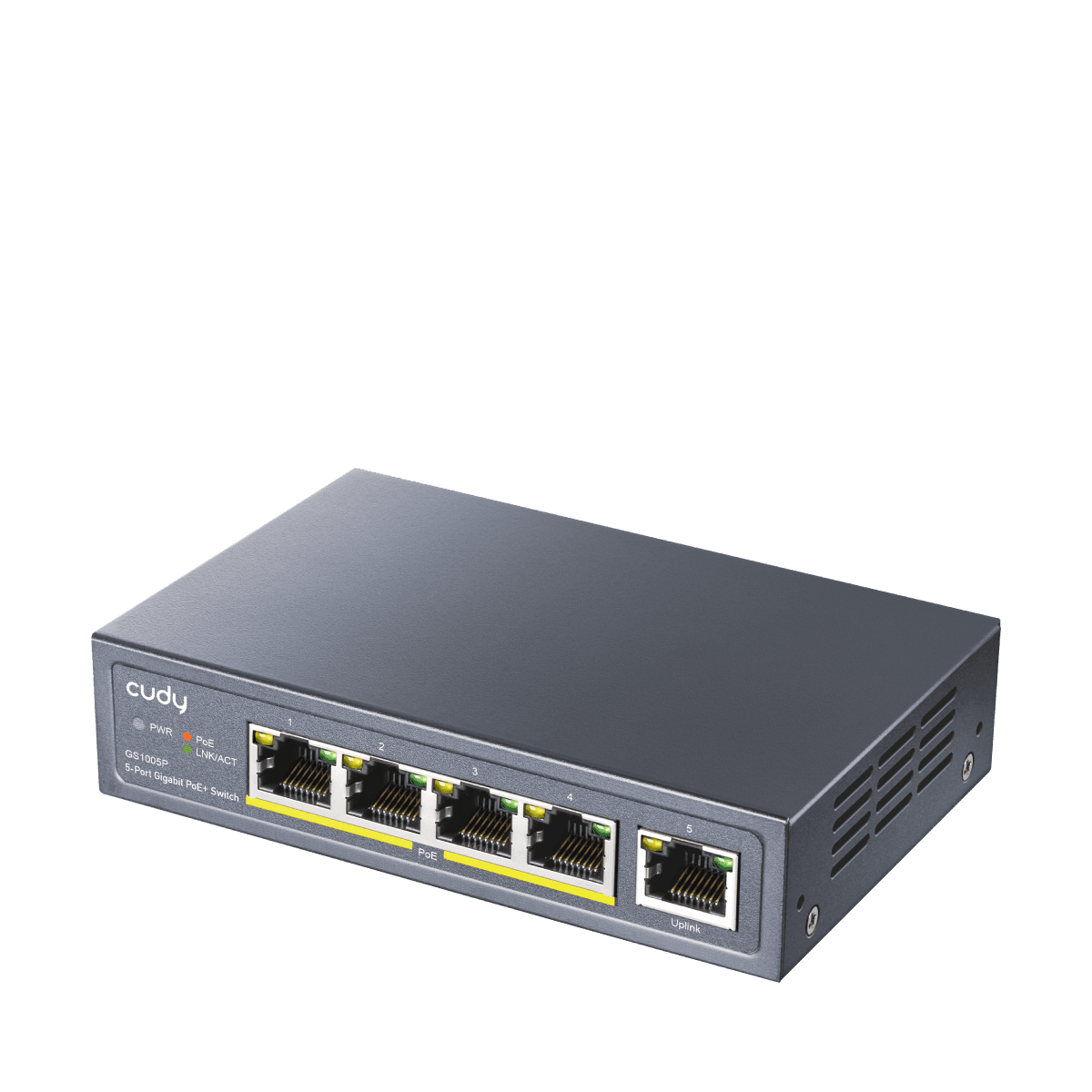CUDY GS1005P 5-Port Gigabit PoE+ Switch 60W — 2