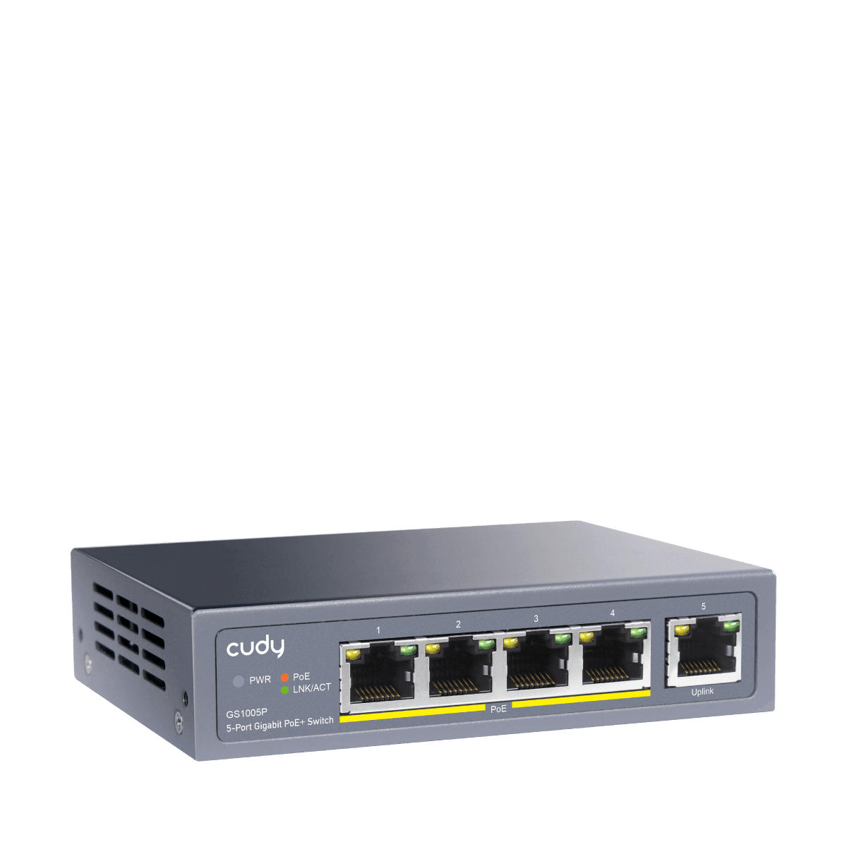 CUDY GS1005P 5-Port Gigabit PoE+ Switch 60W — 3