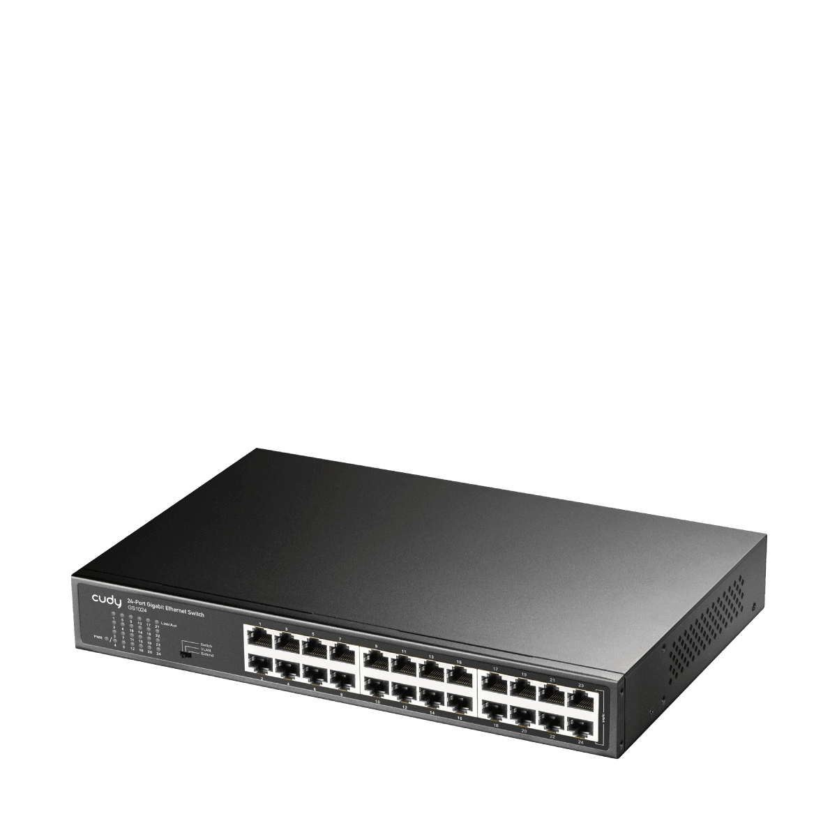 CUDY FS1024 - 24 Port 10/100 Mbps Metal Switch — 3