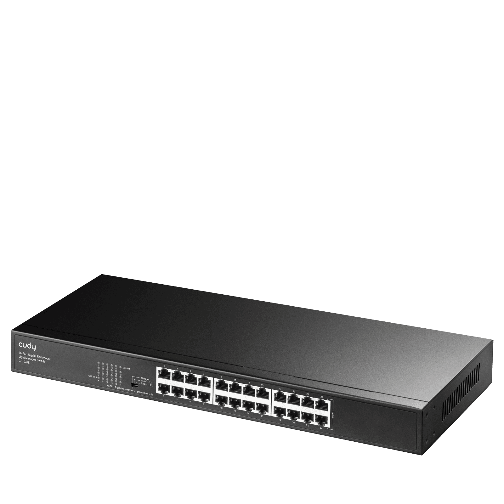 Cudy GS1024E - 24-Port Gigabit Rackmount Light Managed Switch — 2