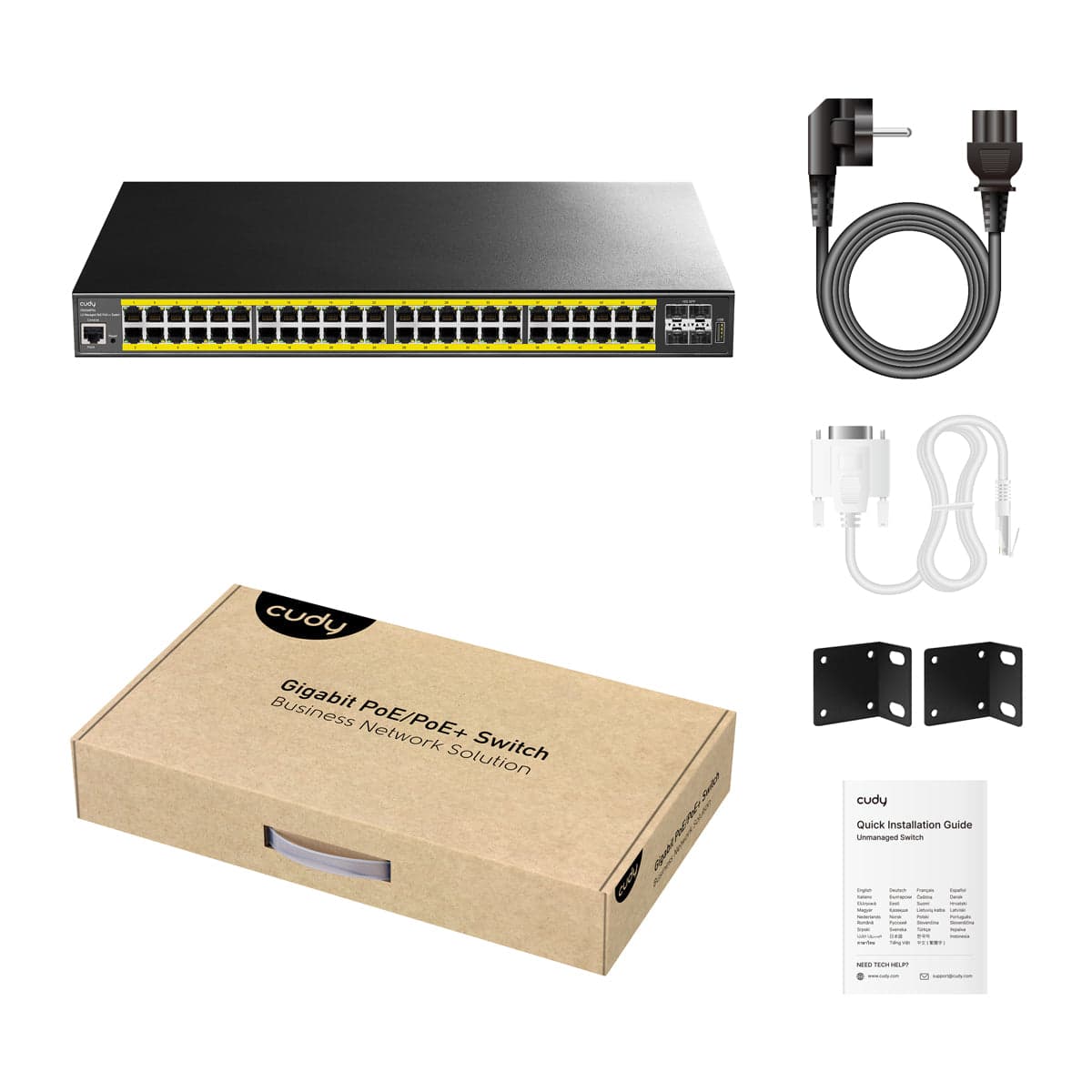 Cudy GS2048PS4-720W 48-Port Layer 2 Managed Gigabit PoE++ Switch — 4