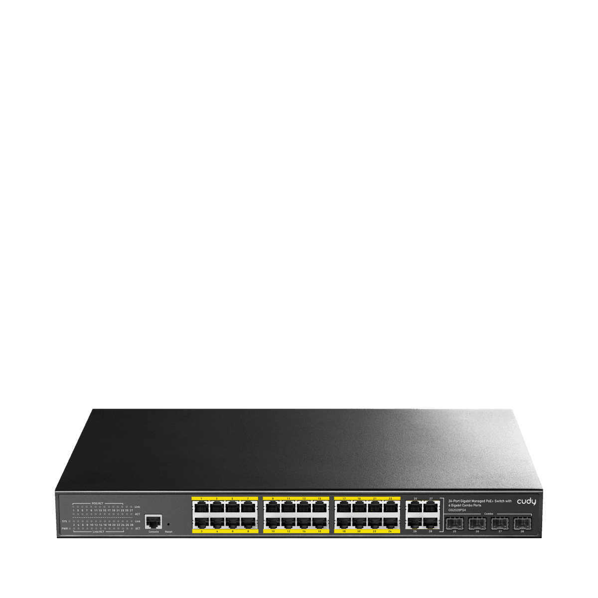 Cudy GS2028PS4-300W - 24 Port Gigabit Yönetilebilir PoE+ Switch