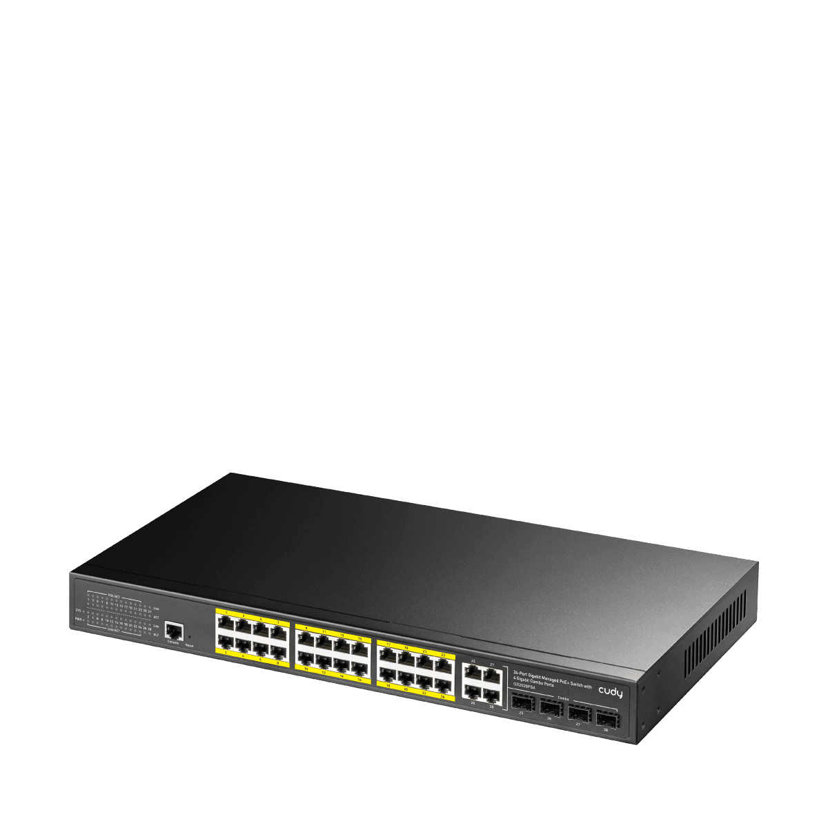 Cudy GS2028PS4-300W - 24-Port Gigabit Managed PoE+ Switch — 2