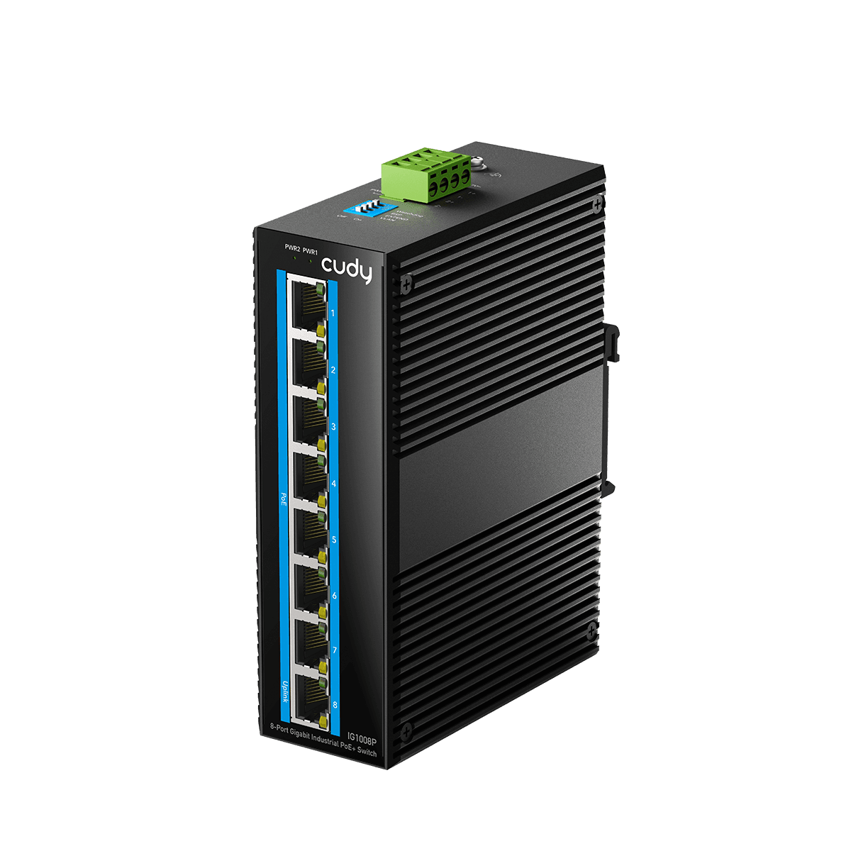 Cudy IG1008P - 8 Port Gigabit Endüstriyel PoE+ Switch