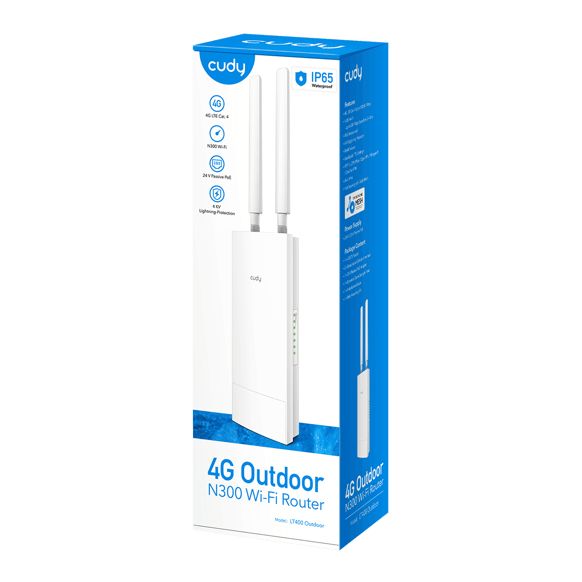 Cudy LT400 Outdoor - 4G LTE Cat 4 N300 Wi-Fi Router — 4