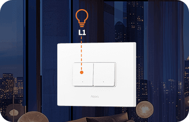 AQARA WS-K12D Light Switch H2 Horizontal (2 Tuş, 1 Kanal) — 3