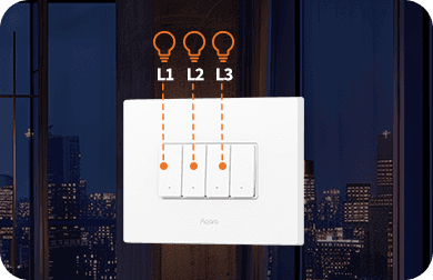Aqara Light Switch H2 Horizontal WS-K14D 4 Tuş 3 Kanal Akıllı Anahtar — 2
