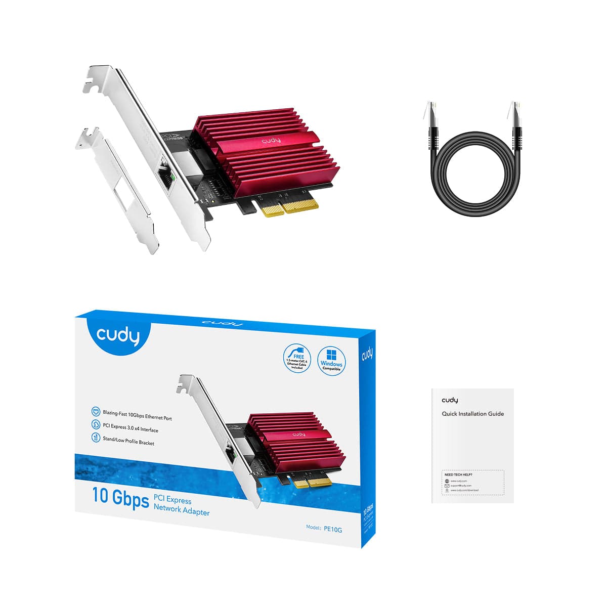 Cudy PE10G - 10G PCI Express Network Adapter (Marvell AQC113) — 3