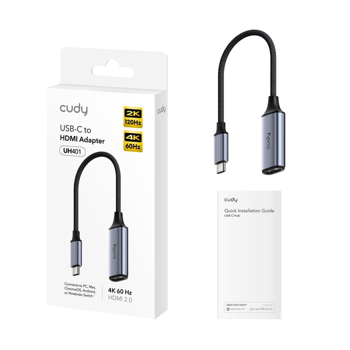 Cudy UH401 - USB-C 4K@60Hz HDMI Adaptör — 2