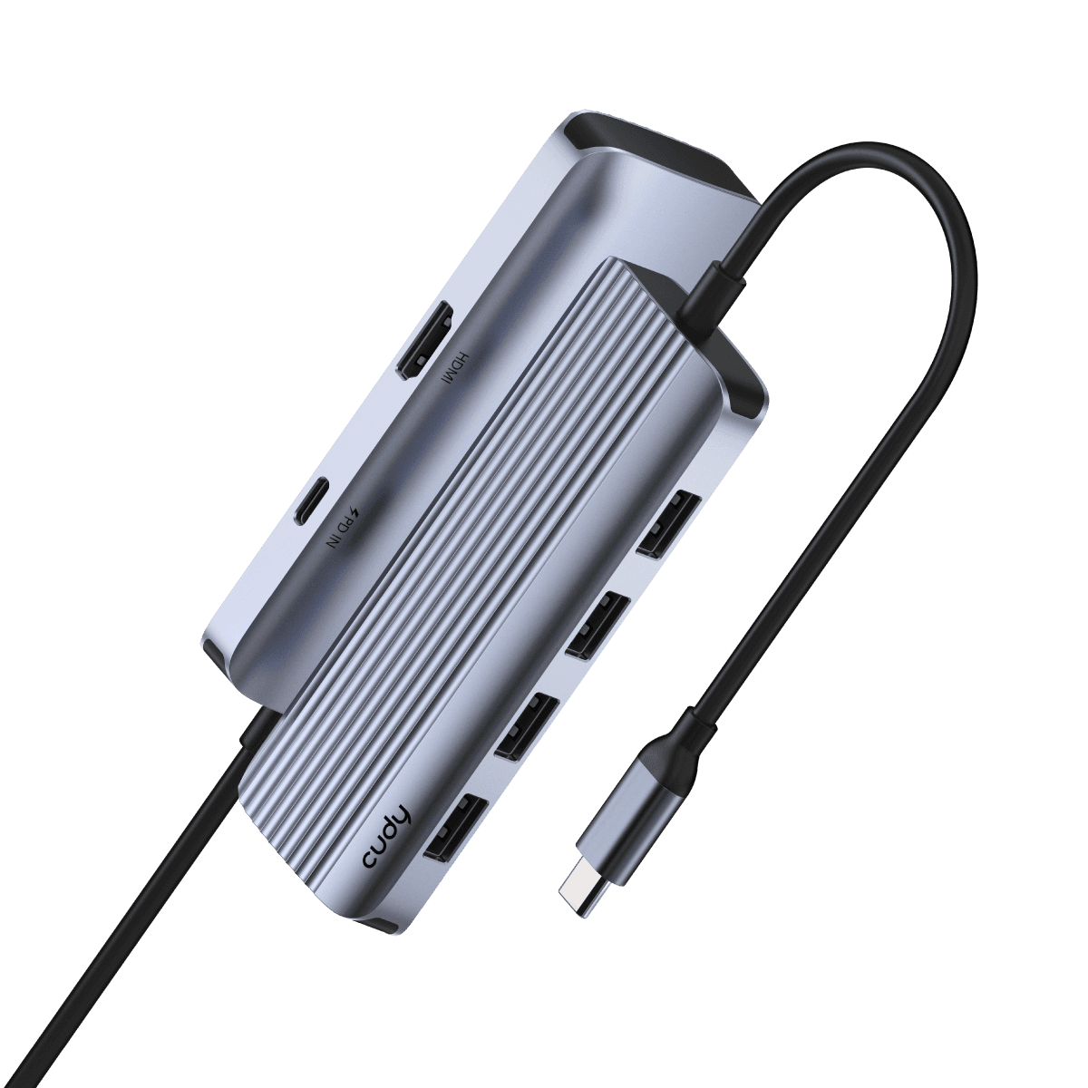 Cudy UH500 - 6-IN-1 USB-C Hub 4K HDMI Çoklayıcı — 2