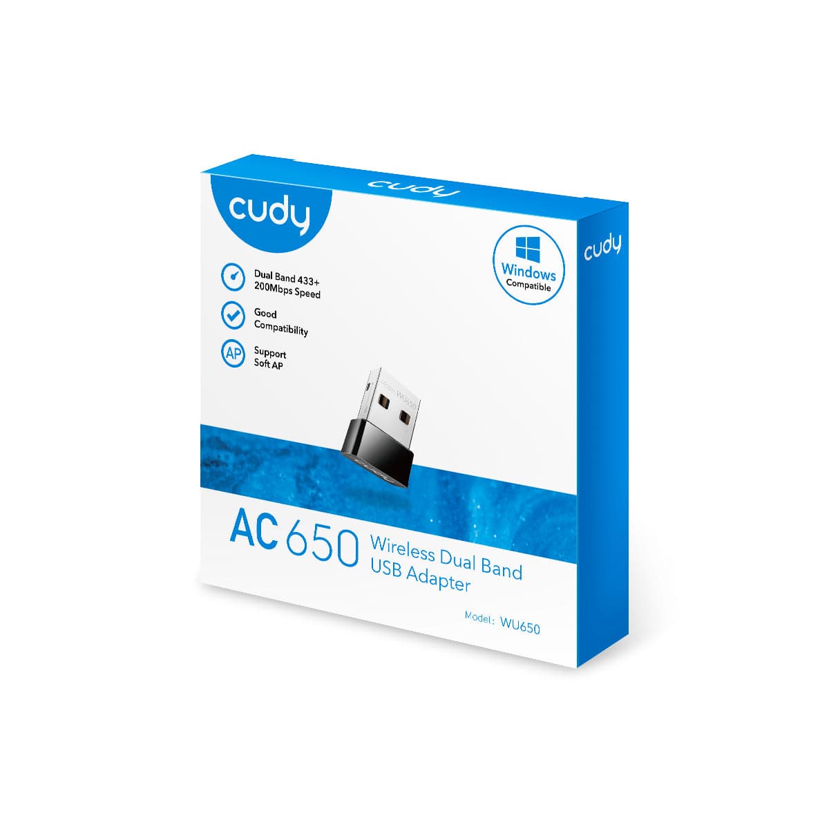 Cudy WU650 AC650 Wi-Fi Nano USB Adaptör — 4
