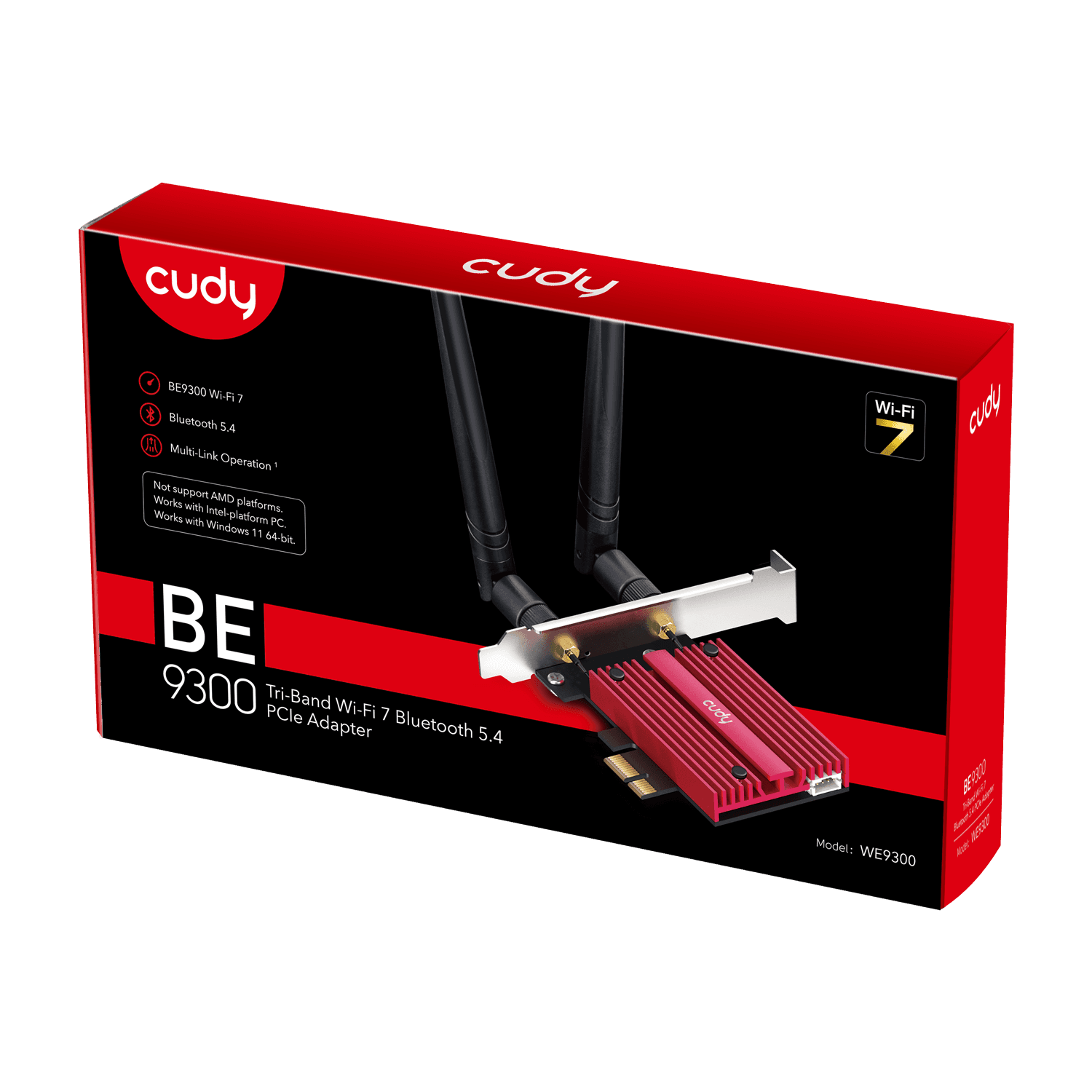 Cudy WE9300 BE9300 Wi-Fi 7 PCI Express Adaptör — 5