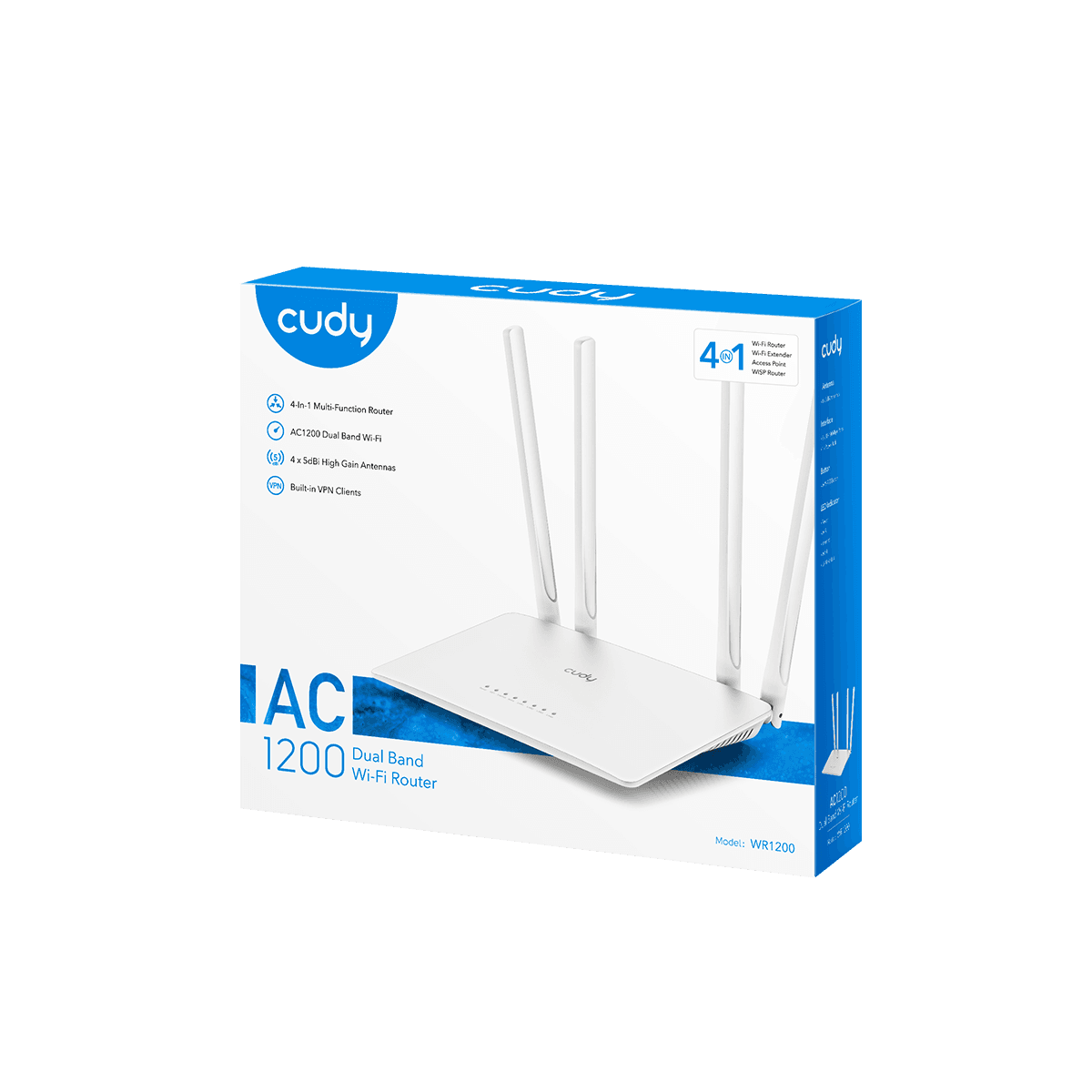 CUDY WR1200 AC1200 Dual-Band Wi-Fi 5 Router — 5