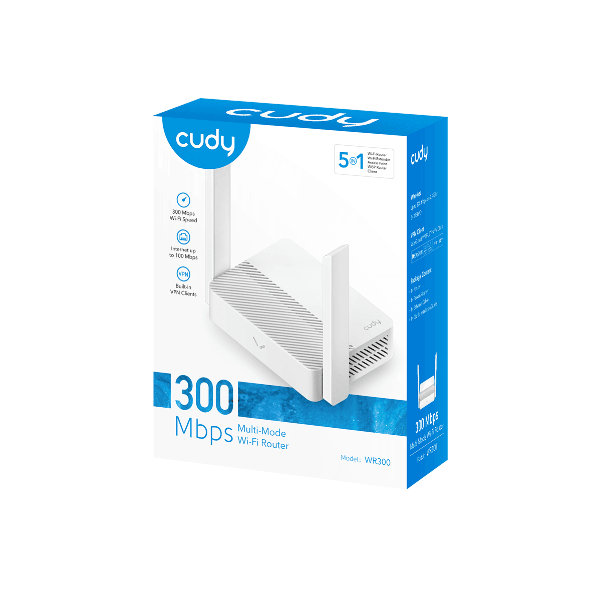 CUDY WR300 N300 Wi-Fi Router - 2.4 GHz 300 Mbps — 7