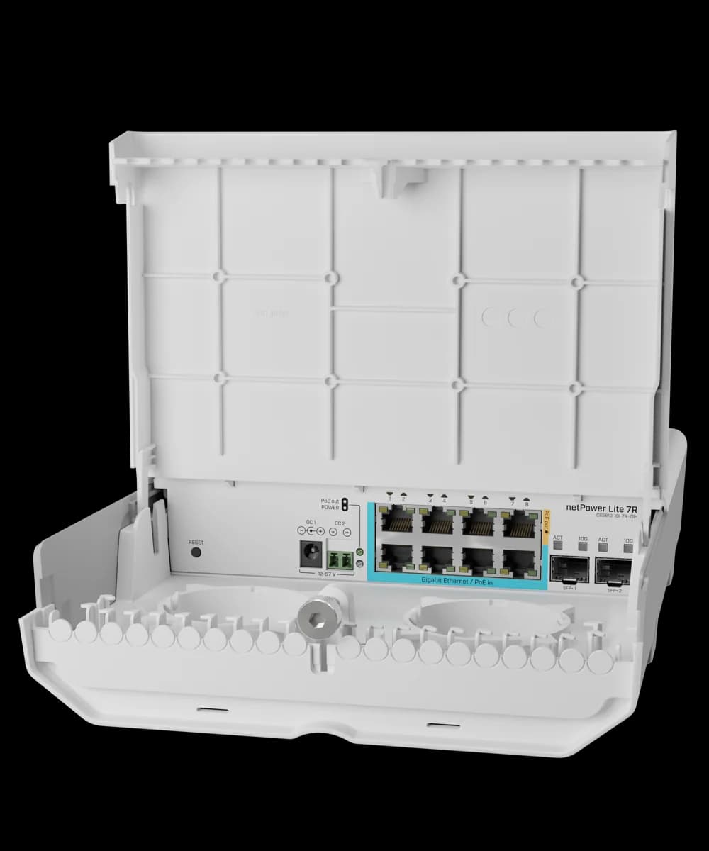 MikroTik CSS610-1Gi-7R-2S+OUT Dış Mekan Yönetilebilir Switch